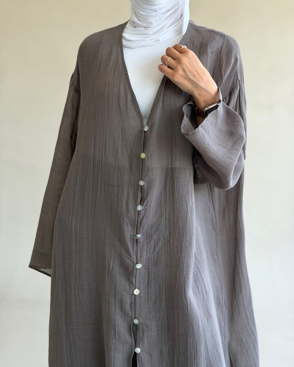 Lightweight Buttoned Long Shirt
