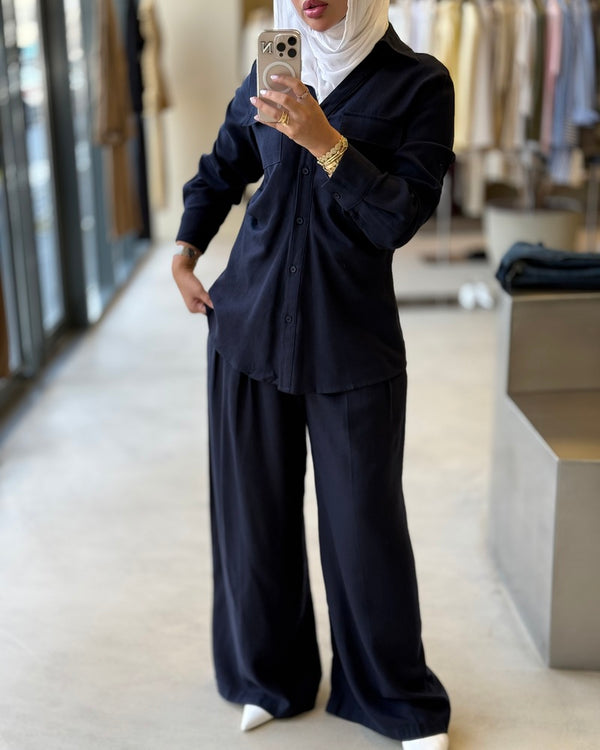 Wrinkled Waist 2PC Set