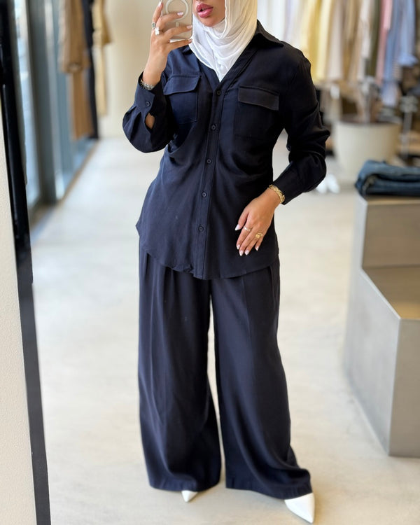 Wrinkled Waist 2PC Set