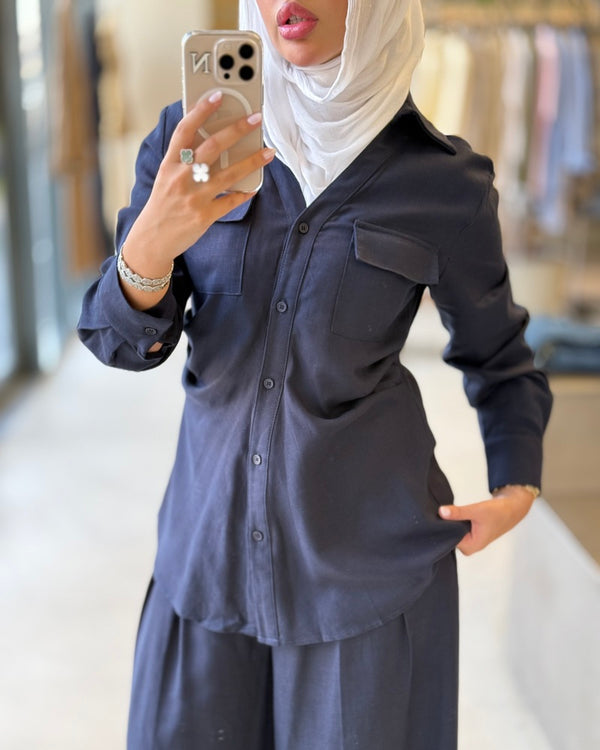 Wrinkled Waist 2PC Set