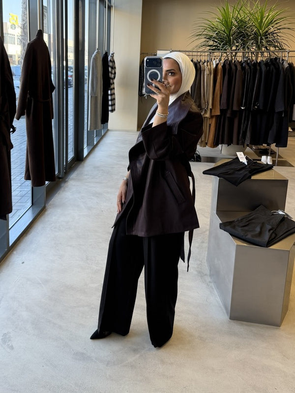 Drapey Leather Jacket