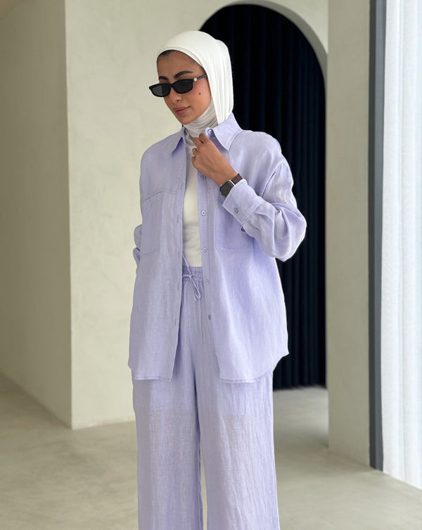 Loose Women's Long Sleeve Shirt Sets