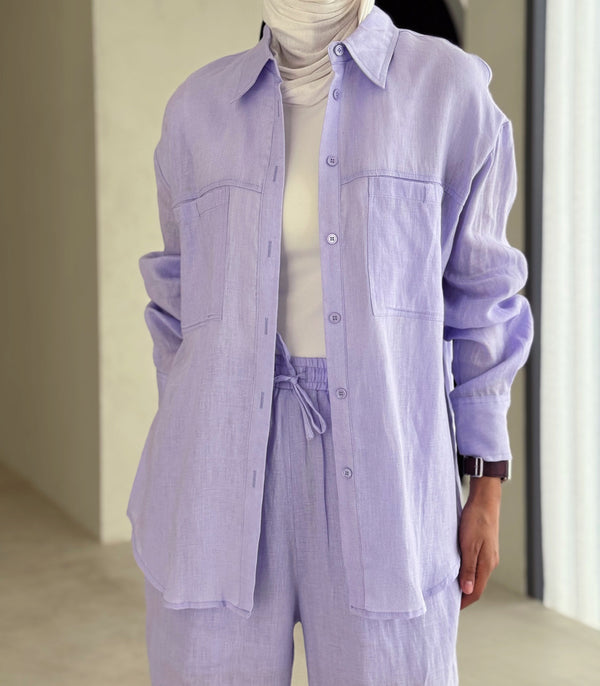 Loose Women's Long Sleeve Shirt Sets