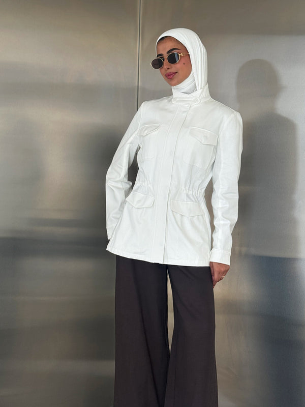 4 Pockets Drawstringed Blazer