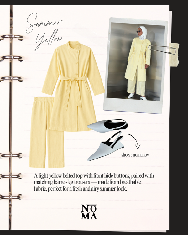 Round Neck Trench + Pants Set