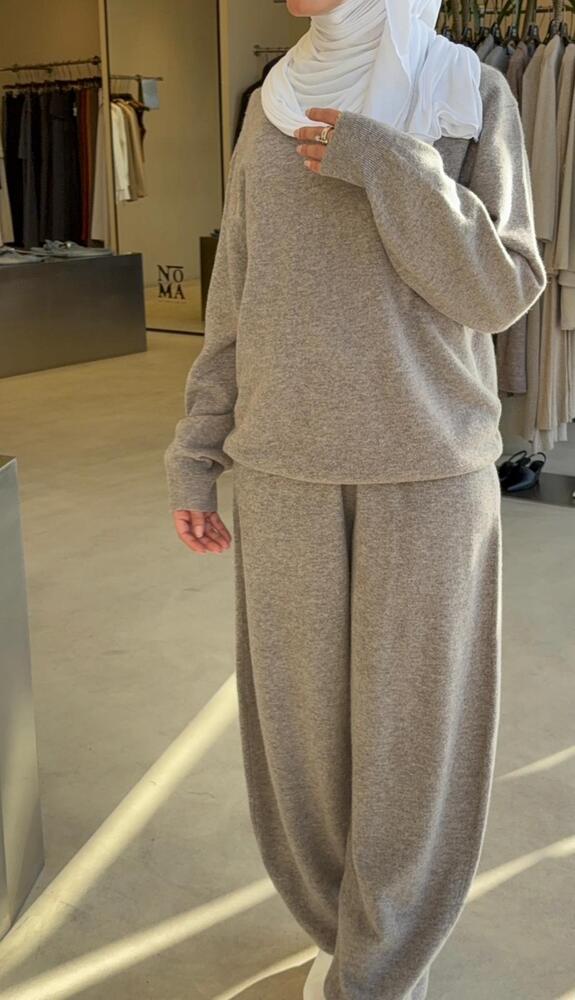 Knitted 2PC Set w/ Pants Lace