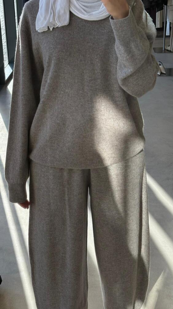Knitted 2PC Set w/ Pants Lace