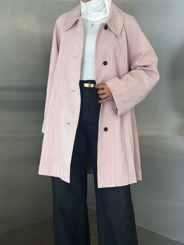 Suede Jacket 4 Buttons