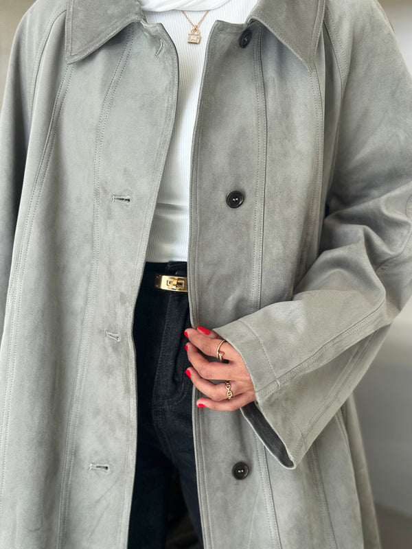 Suede Jacket 4 Buttons