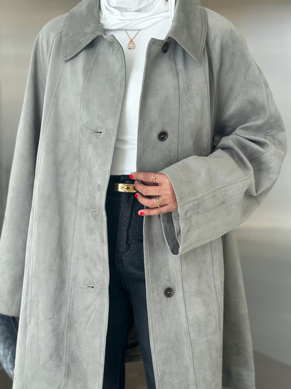 Suede Jacket 4 Buttons