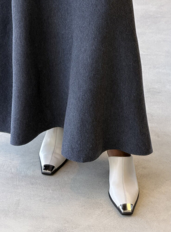 Silver Toe Ankle Pumps