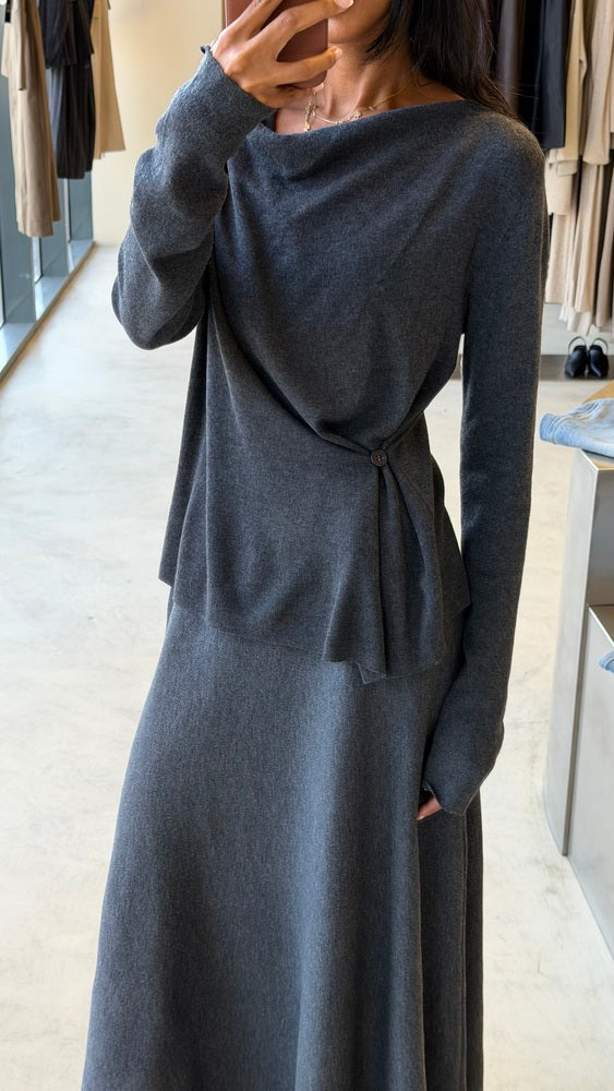 Knitted Side Buttoned Set