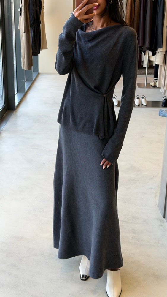 Knitted Side Buttoned Set