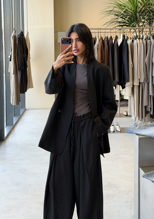 2-Button Designed Open Blazer Set