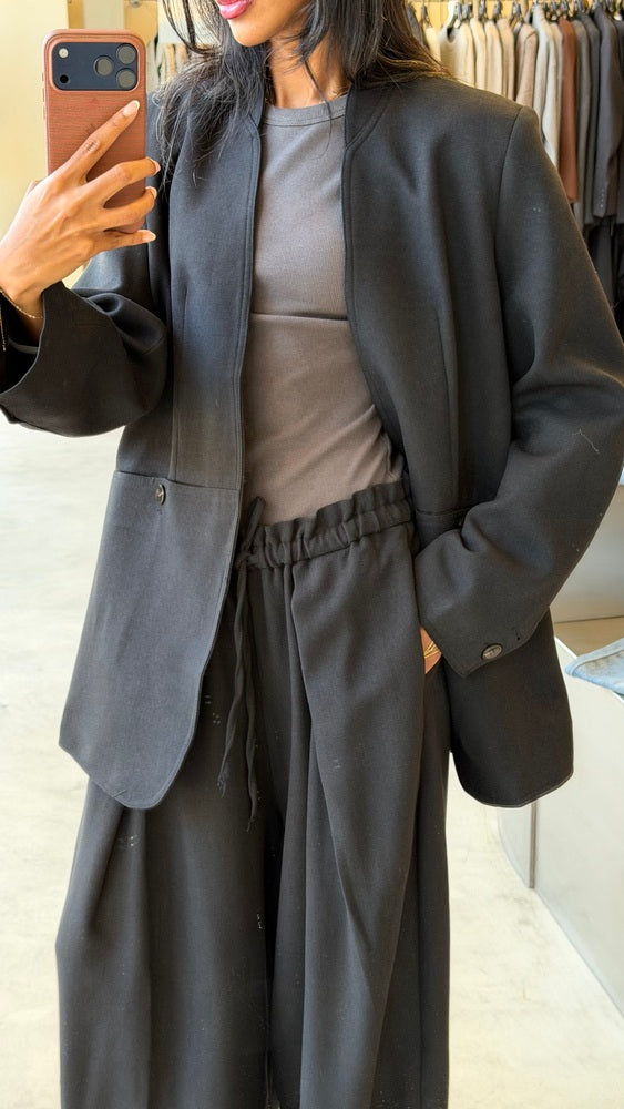 2-Button Designed Open Blazer Set