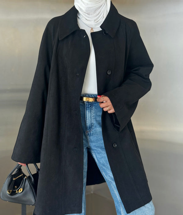 Suede Jacket 4 Buttons