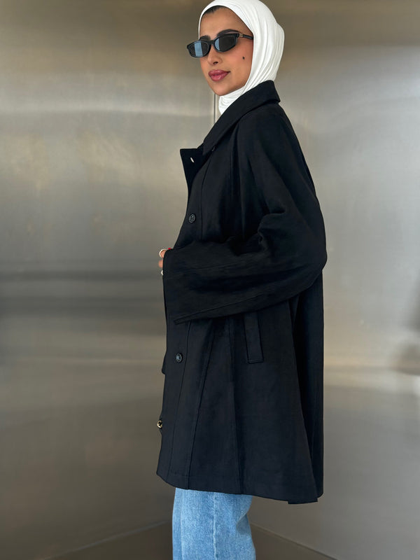 Suede Jacket 4 Buttons