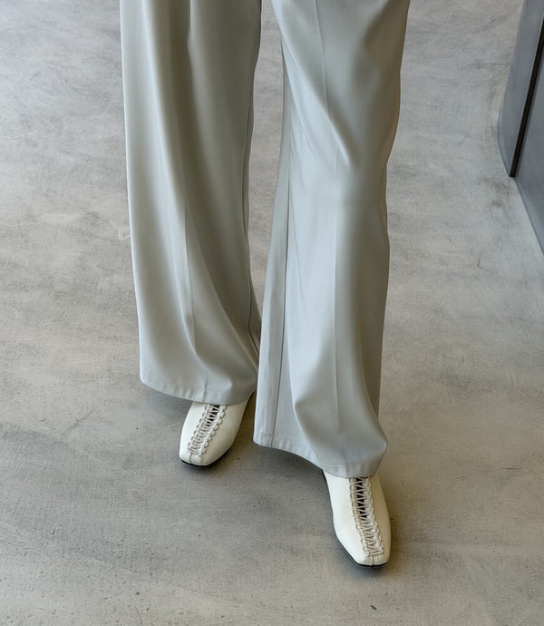 Square Toe Flats حذاء