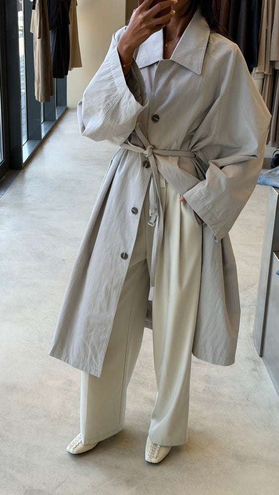 Double Belt Loop Trench Coat