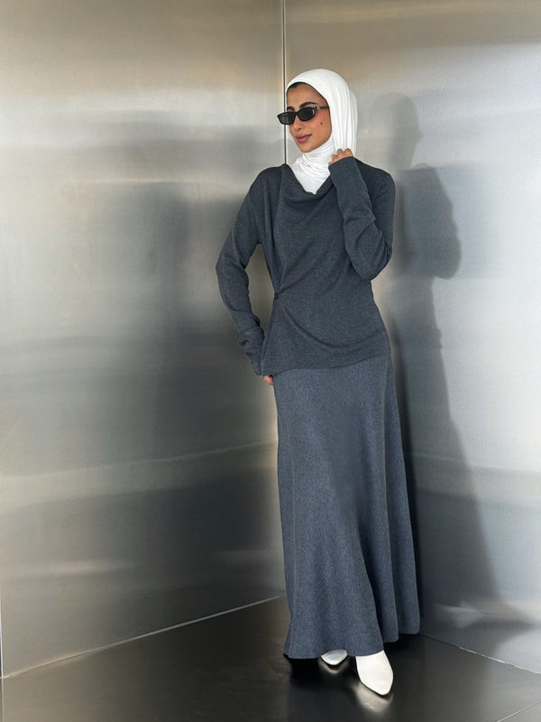 Knitted Side Buttoned Set