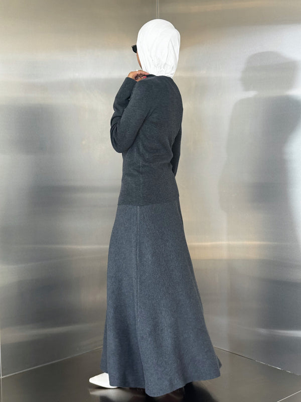 Knitted Side Buttoned Set