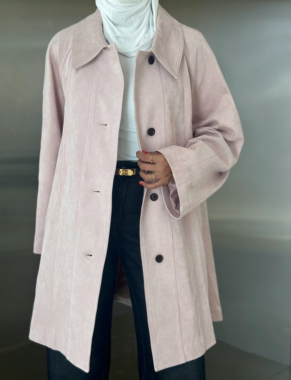 Suede Jacket 4 Buttons