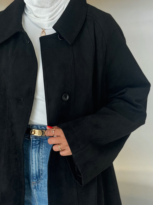 Suede Jacket 4 Buttons