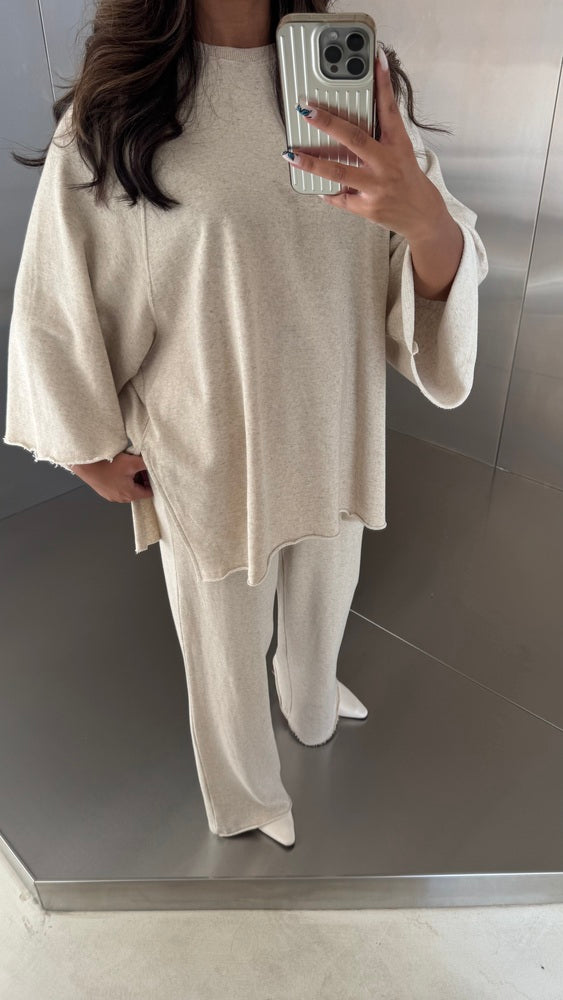Mid-length Sleeve 2PC Pants Set