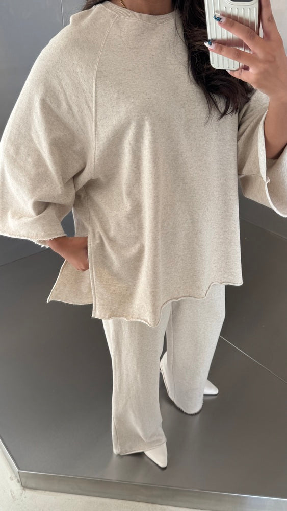 Mid-length Sleeve 2PC Pants Set