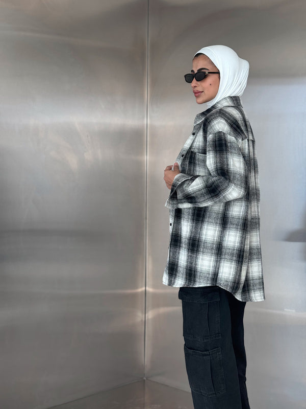 Plaid Fannel Long Sleeve Top