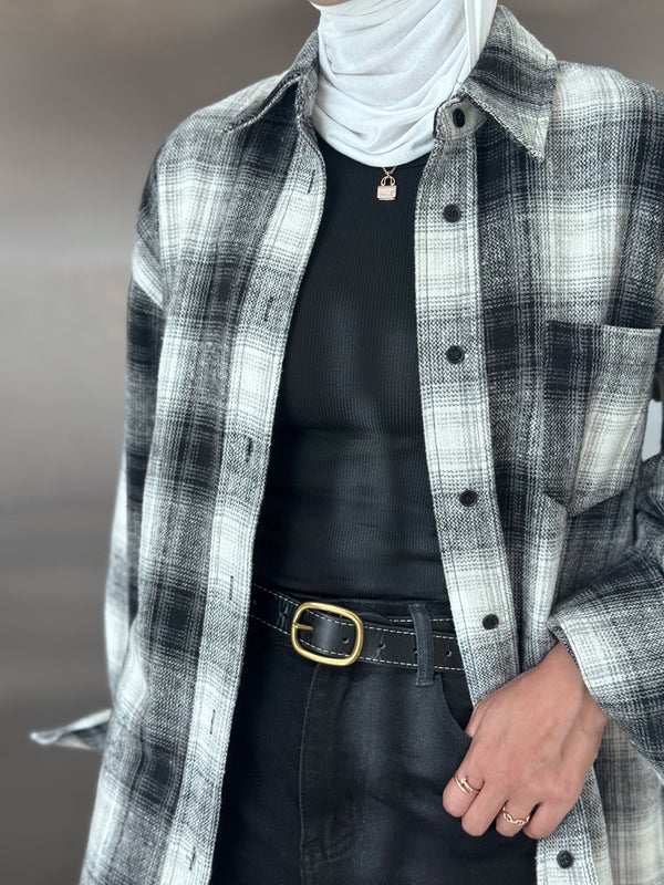 Plaid Fannel Long Sleeve Top