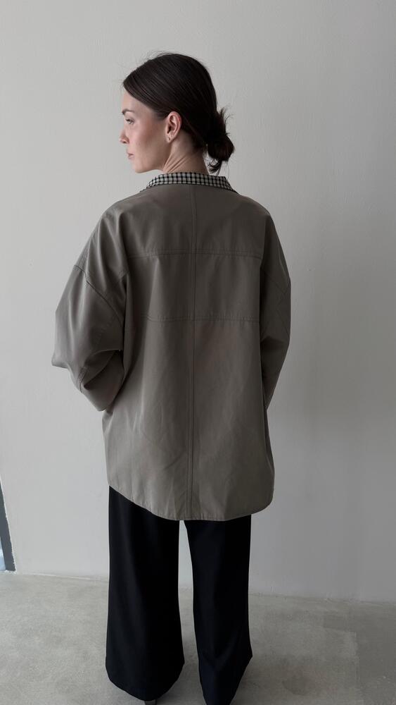 Under Checked Design Jacket