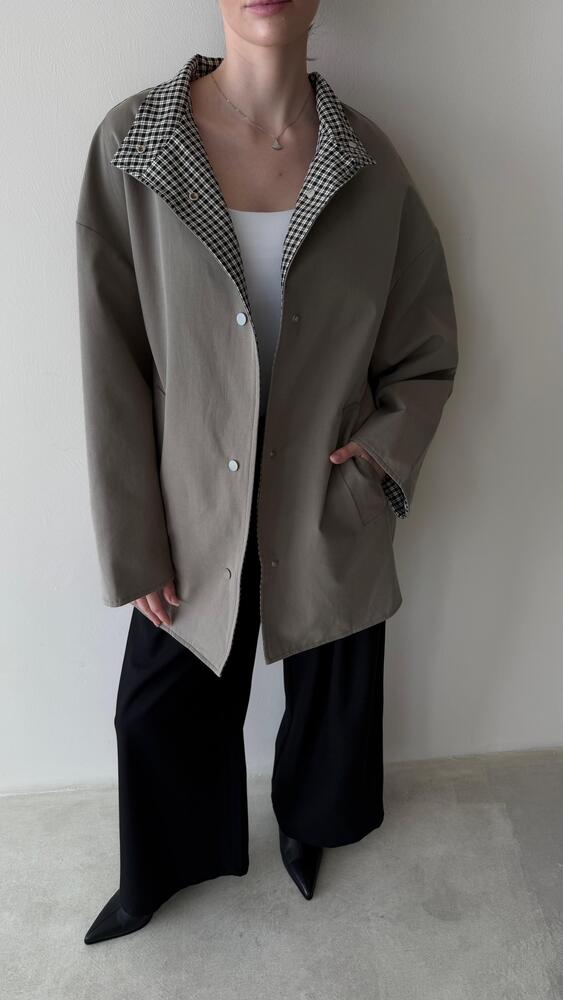 Under Checked Design Jacket