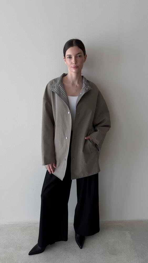 Under Checked Design Jacket