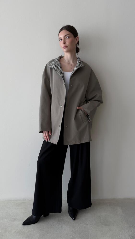 Under Checked Design Jacket