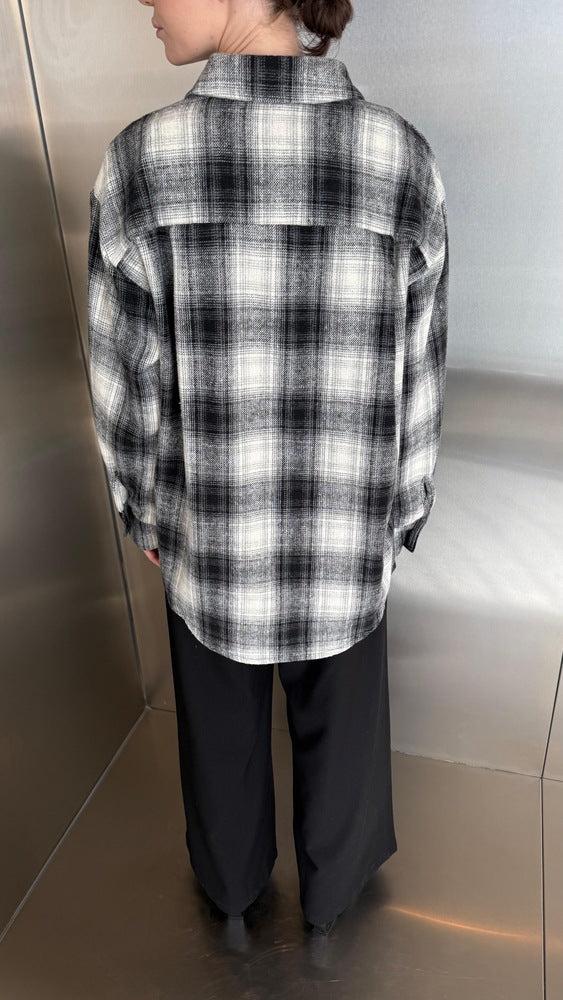 Plaid Fannel Long Sleeve Top