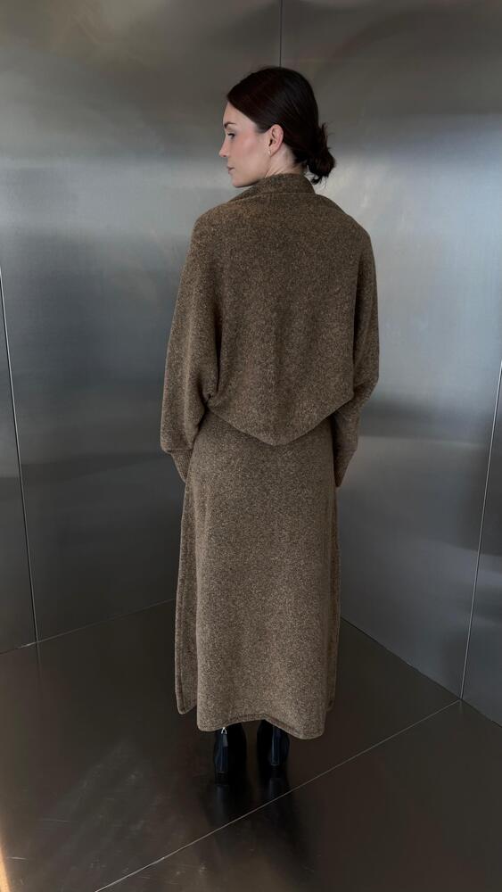 Knitted 2-in-1 Cardigan Dress Set