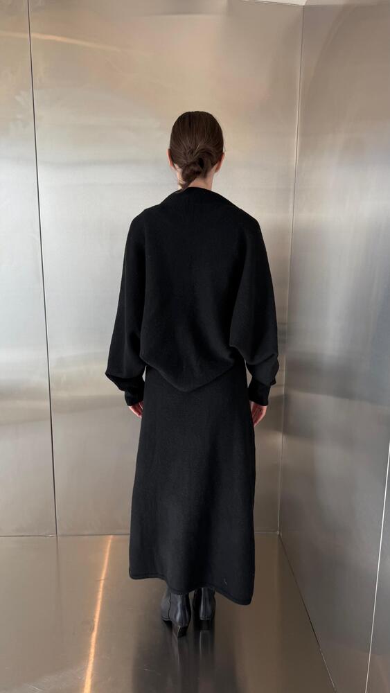 Knitted 2-in-1 Cardigan Dress Set