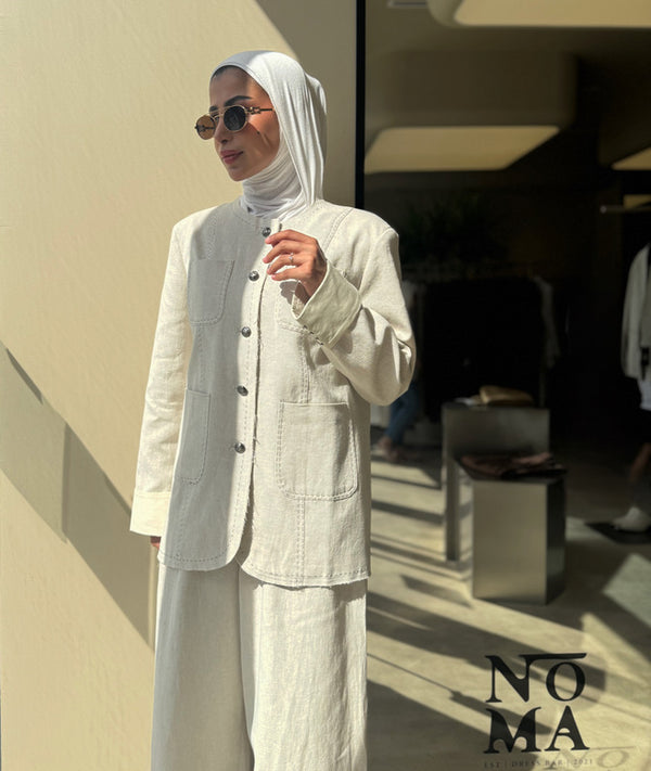 Stitched Round Neck 4 Pockets  Sets