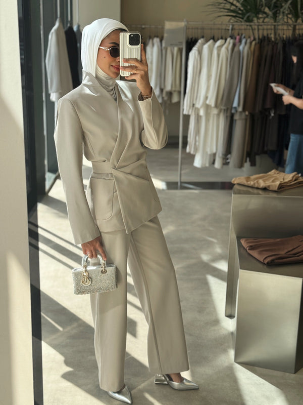 Side Cinch Belted Set
