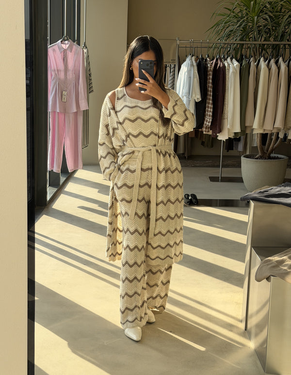 Chevron Loungewear 3pc Set