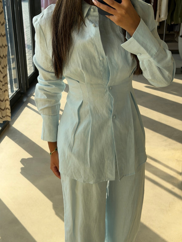 Peplum Hem Shirt & Pants