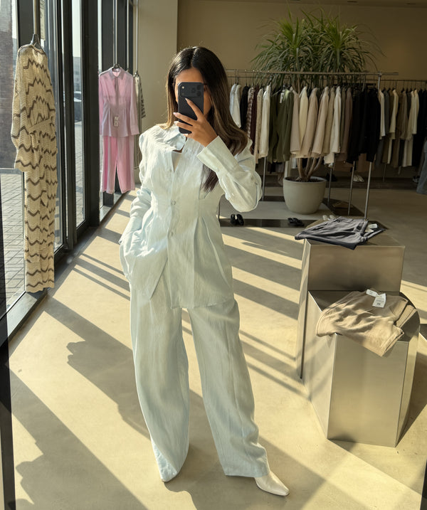 Peplum Hem Shirt & Pants