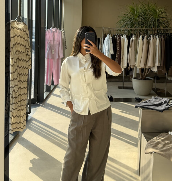 Satin Pankou Top
