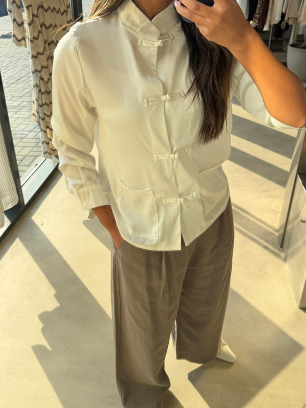 Satin Pankou Top
