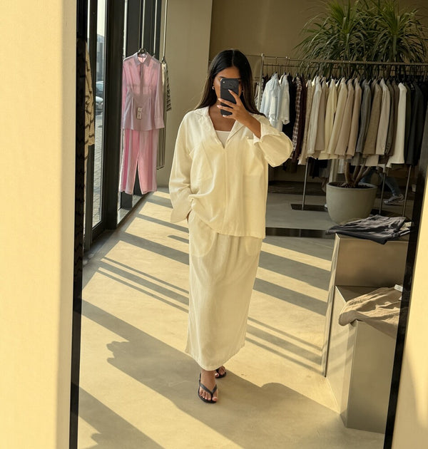 Comfy Linen Skirt Set