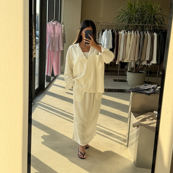 Comfy Linen Skirt Set