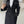 Patchwork Design Black Trench Coat