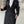 Patchwork Design Black Trench Coat