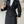 Patchwork Design Black Trench Coat